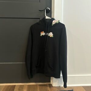 Hollister Black Graphic Logo Hoodie